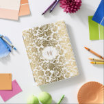 Capa Smart Para iPad Douradas e brancas válvulas de vintagem<br><div class="desc">Damascos florais de ouro elegantes e de vintagem branca,  com quadro de ouro e branco e monograma personalizável.</div>