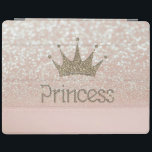 Capa Smart Para iPad Encantando Tiara, Princesa, Glitter Bokeh<br><div class="desc">Esta imagem apresenta tiara e princesa no fundo do gliterry bokeh. Um trandy,  divertido,  engraçado,  na moda e elegante presente para mulheres e adolescentes.</div>