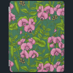 Capa Smart Para iPad Ervilhas doces e espécimes do gênero Bombus spp.,<br><div class="desc">E o padrão pintado com ervilhas doces e mamangabas.</div>