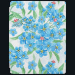 Capa Smart Para iPad Esquece-me de um padrão não perfeito<br><div class="desc">Design de padrão uniforme de aquarela com esquecimentos de mim,  não de flores e joias.</div>