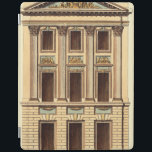 Capa Smart Para iPad Facada arquitetônica de Jean Deneufforge<br><div class="desc">Uma fachada arquitetônica desenhada por Jean Deneufforge. A palavra fachada vem da palavra italiana facciata,  que significa "rosto". Coloque um novo rosto em uma das suas paredes com esta peça!</div>