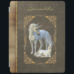 Capa Smart Para iPad Leather Book do Unicorn Lover Bronze<br><div class="desc">Este design pode ser personalizado na área fornecida pela alteração da foto e/ou do texto. Ou pode ser personalizado escolhendo o clique para personalizar outra opção e excluir ou alterar a cor do plano de fundo, adicionar texto, alterar a cor ou o estilo do texto ou excluir o texto de...</div>