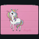 Capa Smart Para iPad Magia Adorável do Unicórnio<br><div class="desc">Adorável unicórnio mágico. Um design elegante e sofisticado.</div>