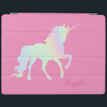 Capa Smart Para iPad Magia Ombre Adorável<br><div class="desc">Adorável unicórnio mágico. Um design elegante e sofisticado.</div>