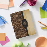 Capa Smart Para iPad Monograma Brown & teste padrão preto do animal do<br><div class="desc">Impressão animal à moda do leopardo marrom e preto com letras diy do monograma. Caso eletrônico. 100% customizável. Apronte para preencher as caixas ou para clicar sobre o botão da PERSONALIZAÇÃO para adicionar, mover, suprimir ou mudar de alguns do texto ou dos gráficos. Feito com vetor de alta resolução e/ou...</div>