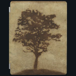 Capa Smart Para iPad Silhueta de árvore em fundo de bronze<br><div class="desc">Um fundo de bronze serve como cena para essa silhueta de uma árvore com galhos balançando na brisa. Você quase se sente como se pudesse descansar de costas contra esta árvore,  sentar no chão e tirar uma longa soneca.</div>