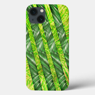 Capa verde amarela com riscos e traços bambu