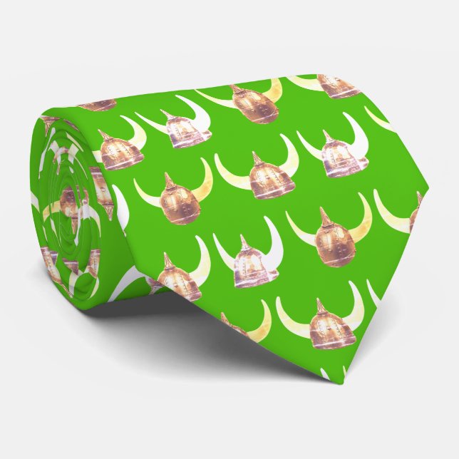 Capacete Mascote Guerreiros Vikings Gravata de Fut (Rolled)