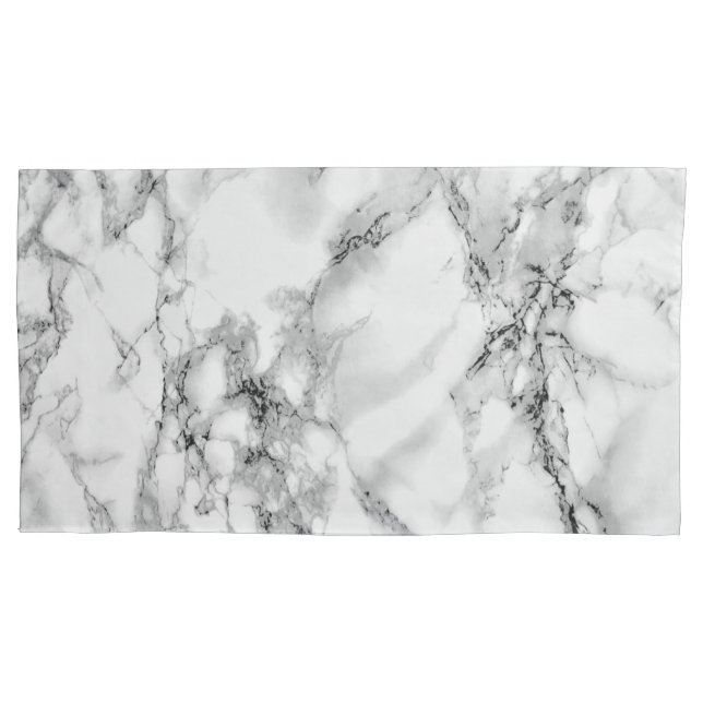 Capas de Almofada de Mármore Branco (Frente-Esquerda)