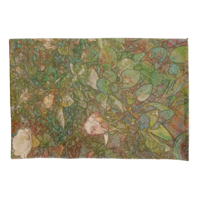 Capas de almofada de rosas (Frente)