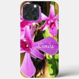 capas de iphone 10 - 13 Orquídea Rosa Tropical
