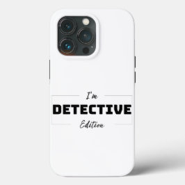 Capas de iPhone 13 Pro Edição Detetive Minimalista
