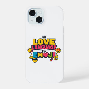 Capas de iPhone 15 Amantes de Emoji Engraçados
