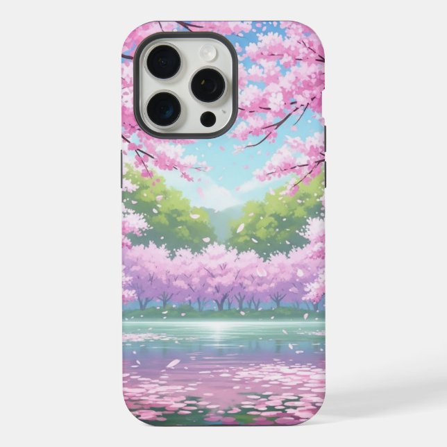 Capas de iPhone 15 Pro Max Flor de Cerejeira (Verso)