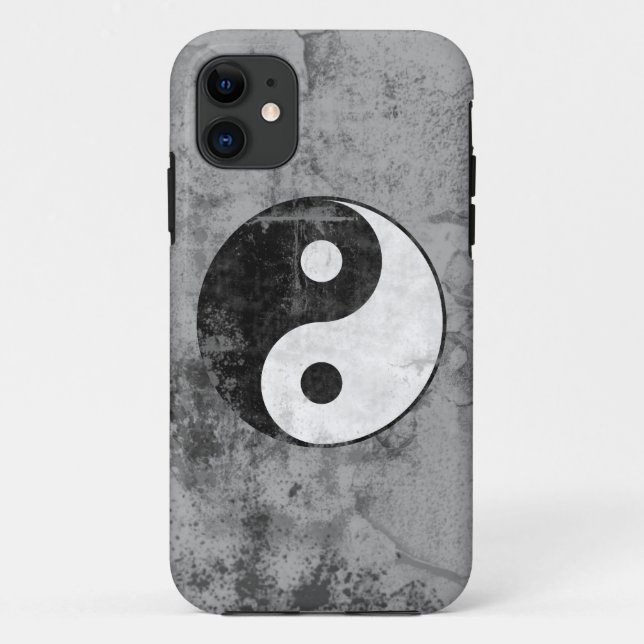 Capas de iphone afligidas de Yin Yang (Verso)