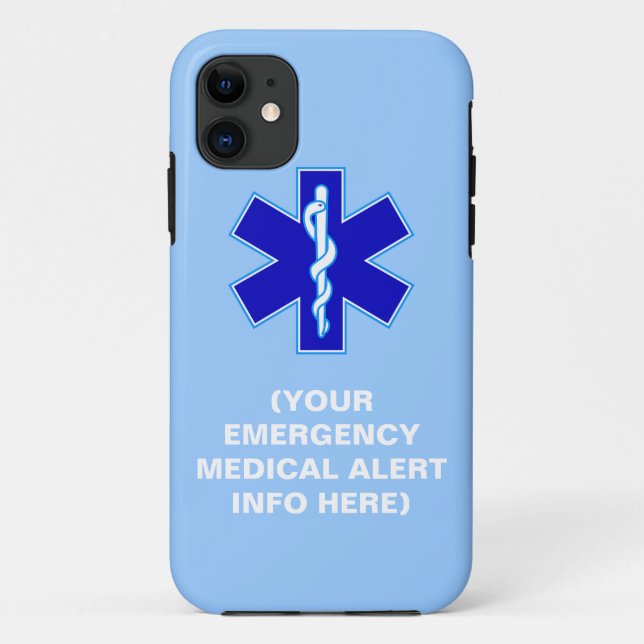 Capas de iphone alertas médicas da emergência (Verso)