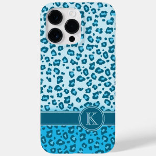 Capas de iphone aqua monograma de impressão anima