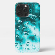 capas de iphone - Arte Original Raindrop - Aqua
