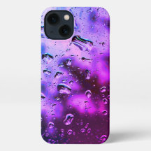 capas de iphone - Arte Original Raindrop - Roxo Pr