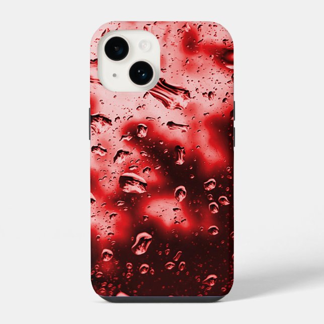 capas de iphone - Arte Original Raindrop - Vermelh (Verso)