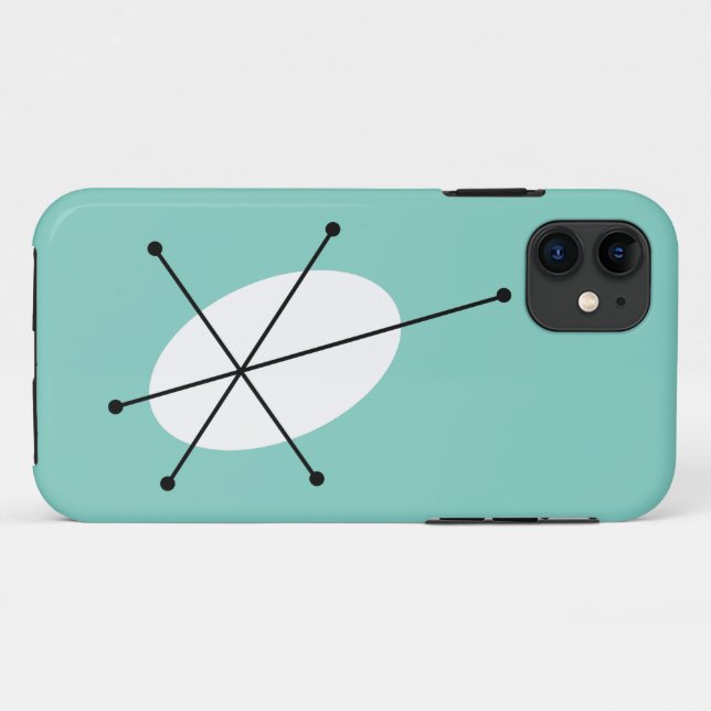 Capas de iphone Azul Dazzle (Verso (horizontal))