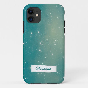 Capas de iphone Azul de Aqua Teal Personalizada