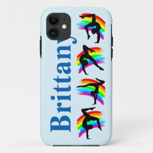 CAPAS DE IPHONE AZUL PERSONALIZADA DE RAINBOW GYMN