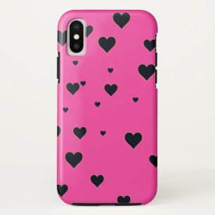 capas de iphone Bonito de Corações Pretos