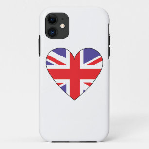 Capas de iphone britânicas do coração