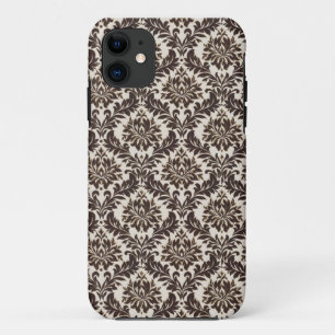 Capas de iphone Brown Damask