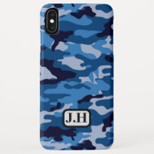 capas de iphone - Camuflagem Azul