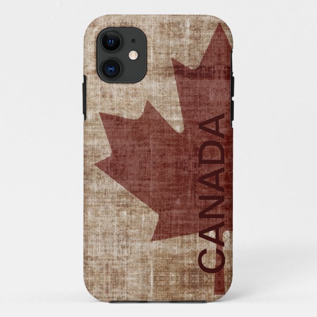 Capas de iphone canadenses da bandeira do grunge (Verso)
