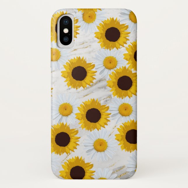 Capas de iPhone Case-Mate com girassóis e margarid (Verso)