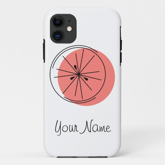 Capas de iphone Citrus Pink 'Name' (Verso)