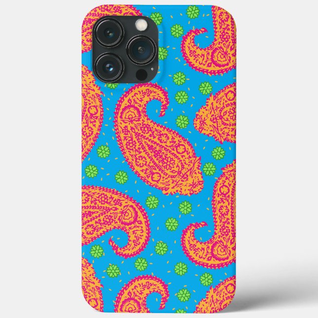 Capas de iphone Colorida do Padrão de Paisley (Verso)