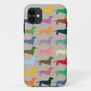 Capas de iphone coloridas do Dachshund