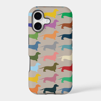 Capas de iphone coloridas do Dachshund