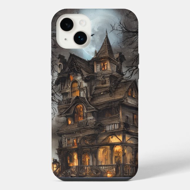 Capas de iPhone com Fundo de Halloween Assustador (Verso)