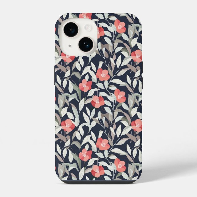 capas de iphone com padrão floral (Verso)