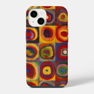 capas de iphone com quadrados e círculos de Kandin