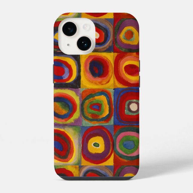 capas de iphone com quadrados e círculos de Kandin (Verso)