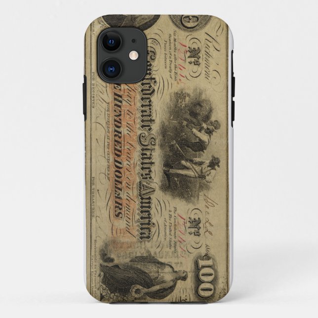 Capas de iphone confederadas da moeda do vintage (Verso)