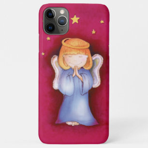 Capas de iphone cor-de-rosa vermelhas da menina