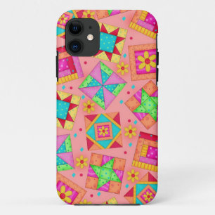 Capas de iphone corais da arte da edredão de