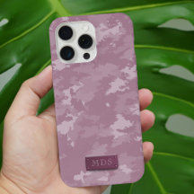 Capas de iphone da Camuflagem de Trendy, cor-de-ro