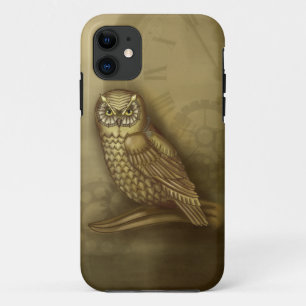 Capas de iphone da coruja de Steampunk