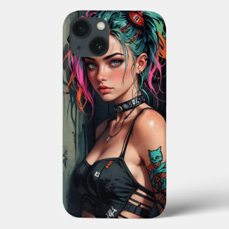 Capas de iphone da Cyberpunk Anime Girl