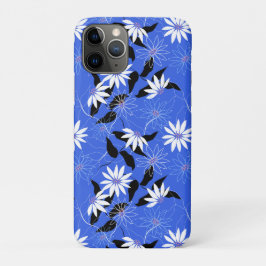 Capas de iphone da Estônia. Cor floral azul