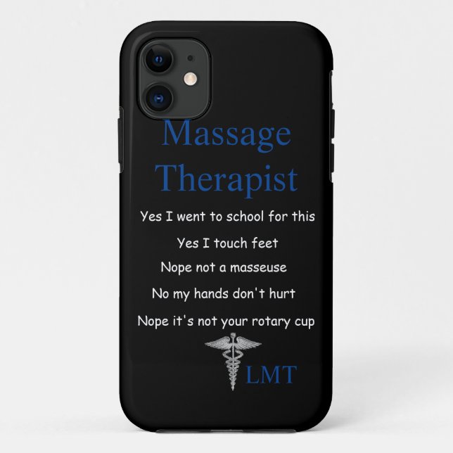 Capas de iphone da terapia da massagem (Verso)