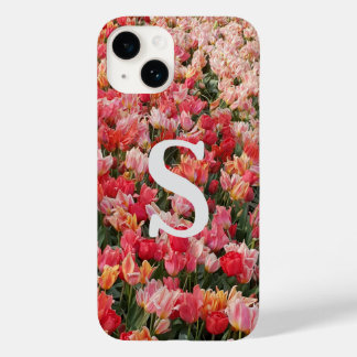Capas de iphone da ventoinha rosa monograma